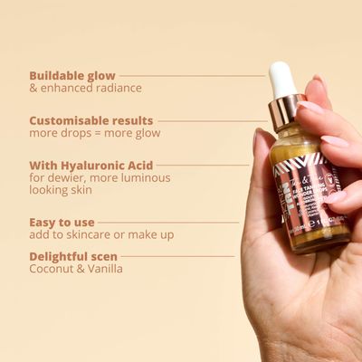 Skinny Tan Tan and Tone Self Tanning Drops for Your Face - Gradual Tan Drops Serum with Hyaluronic Acid - Transforms Skincare into Gradual Tanner - Helps Even Skin Tone and Enhance Complexion - 1 oz