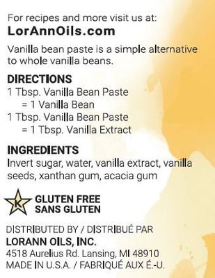 LorAnn Natural Vanilla Bean Paste 16 ounces