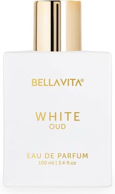BellaVita Luxury White OUD Unisex Perfume 100Ml Premium Arabic Men and Women Perfumes Notes of Artemisia, Musk, Oud Vetiver and Freesias Exquisite Unisex Arabian Perfume for Women &amp; Men