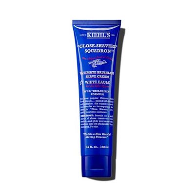 Kiehl&#39;s Ultimate Brushless Shave Cream with Menthol White Eagle, for All Skin Types, with Menthol &amp; Camphor, Instant Refreshing &amp; Cooling Effect, Minimizes Irritation - 5 fl oz