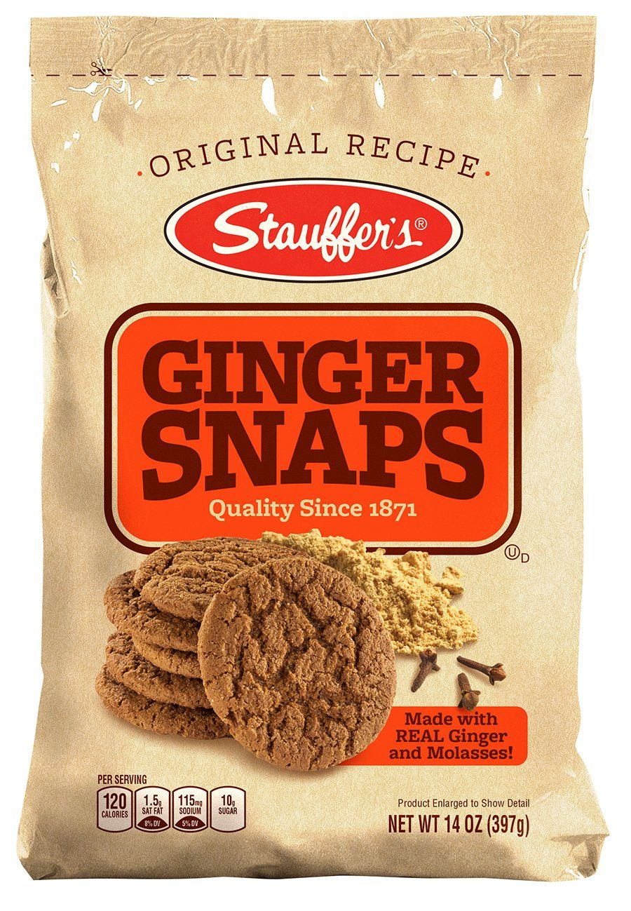 Stauffers Ginger Snaps Bag, 14-Ounce Bags Pack of 6
