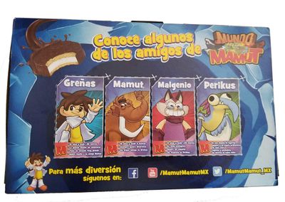 Gamesa Mamut. Irresistible Mexican Cookiecandy. Marshmallow Filled &amp; Chocolate Cover. 1 box 8 individual pack. Great for lunch, camping, snack. Kids favorite snack.