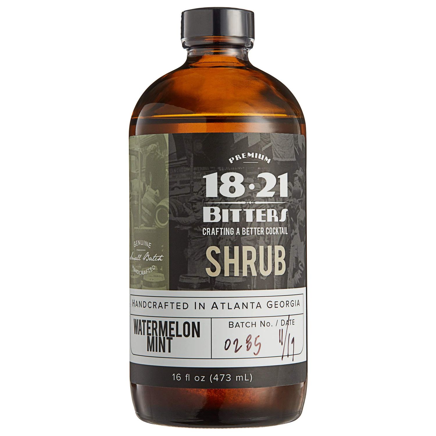 18.21 Bitters 16 oz. Watermelon Mint Shrub Drinking Vinegar