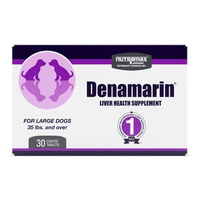 Nutramax Denamarin Liver Health Supplement for Large Dogs - With S-Adenosylmethionine SAMe and Silybin, 30CountPack of 1