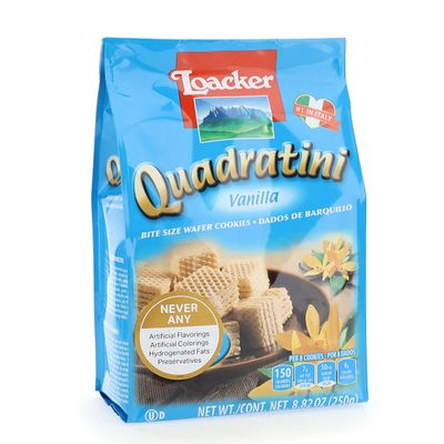 Loacker Wafer Qudrtni Vnla 250G 8.82 OZ