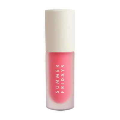 Summer Fridays Dream Lip Oil - Tinted Lip Oil with Moisturizing Sheer Coverage, High-Shine and Deep Hydration - Non-Sticky Formula for Long-Lasting Softness - Pink Cloud 0.15 Oz