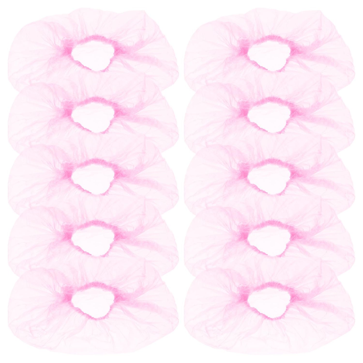 VOSAREA 300pcs Disposable Pedicure Liners Beauty Salon Wash Basin Wrapping Bags Clear Pedi Guard Bath Liners for Foot BathSpaMassage Pink
