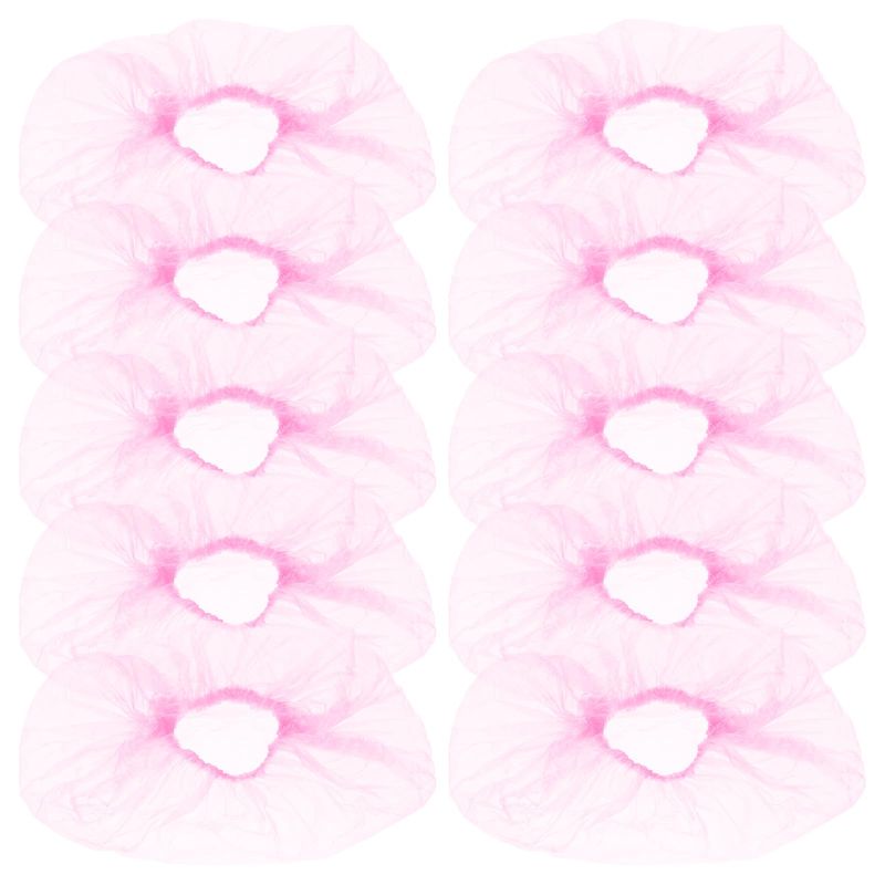 VOSAREA 300pcs Disposable Pedicure Liners Beauty Salon Wash Basin Wrapping Bags Clear Pedi Guard Bath Liners for Foot BathSpaMassage Pink
