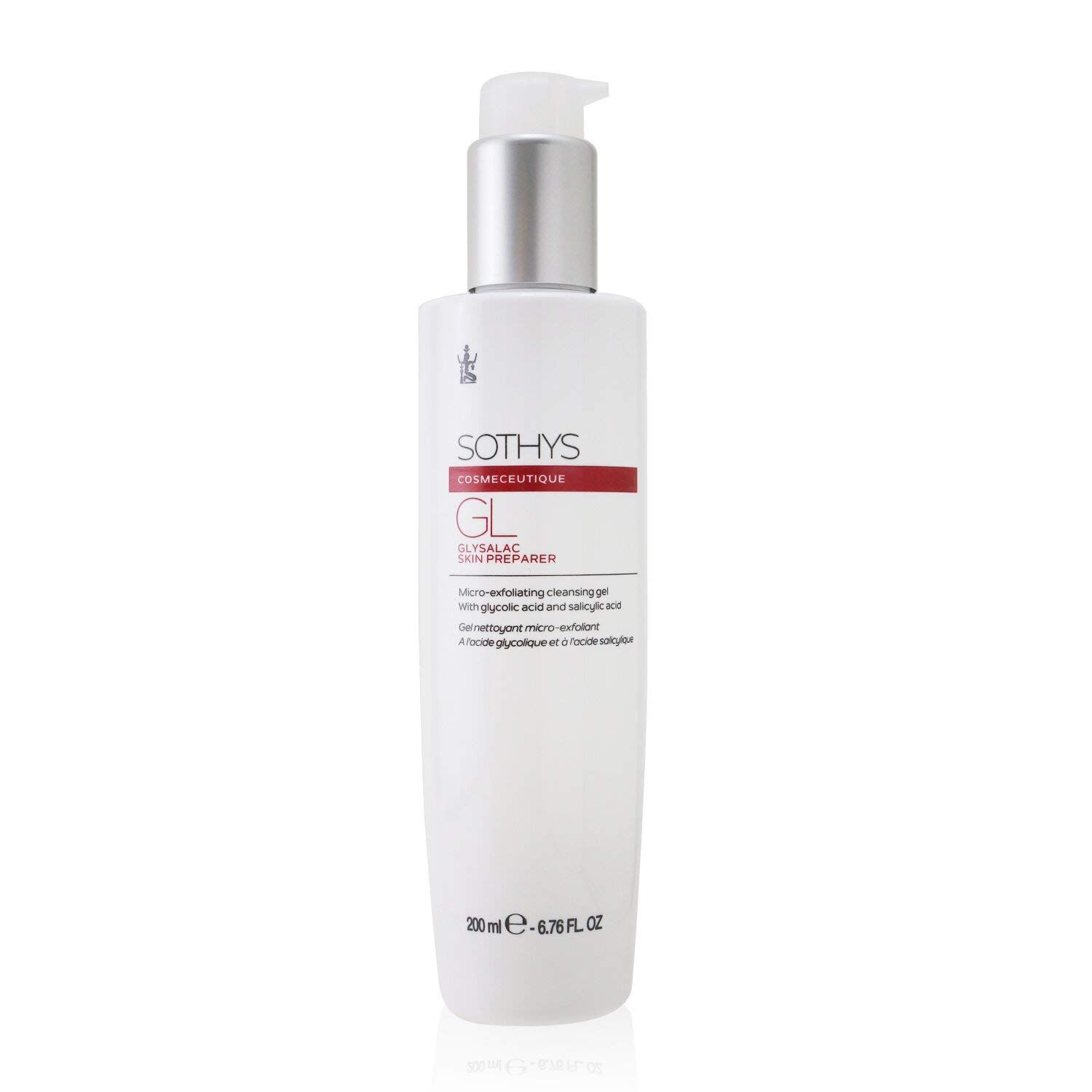 SOTHYS Glysalac Skin Preparer Face Cleanser Gel Daily Exfoliating with Salicylic Acid &amp; Glycolic Acid Smoothing Formula for Oily Skin