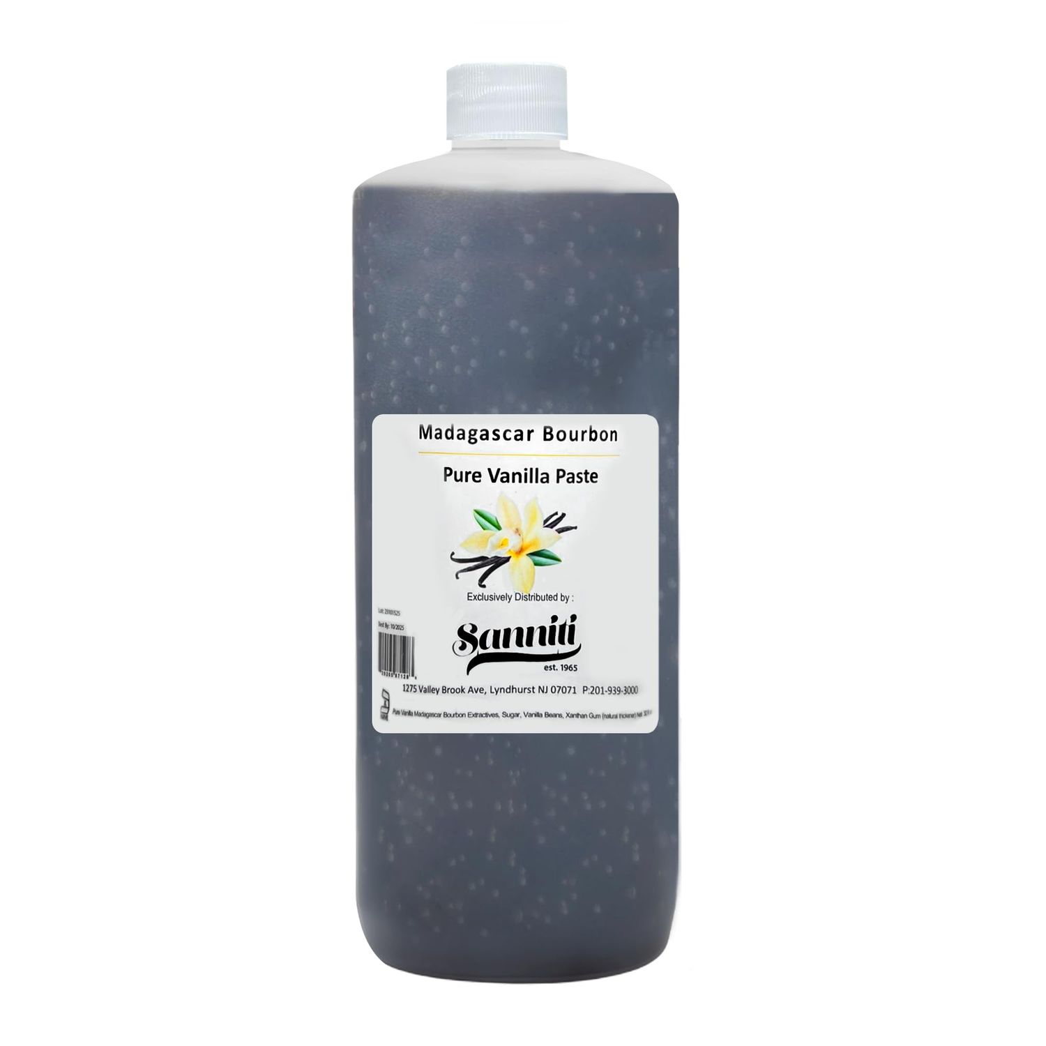 Sanniti Madagascar Pure Vanilla Bean Paste, 32 oz 1 Quart
