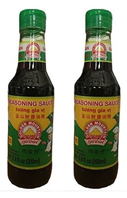 Golden Mountain Seasoning Soybean Sauce - 6.8 fl oz bottle Pack of 2