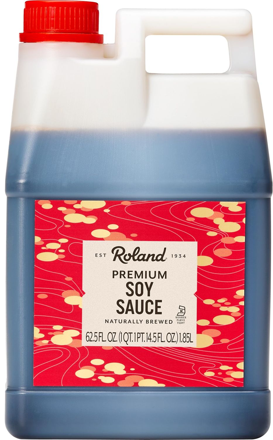 Roland Foods Premium Soy Sauce, Naturally Brewed, 62.5 Ounce Bottle, Pack of 1