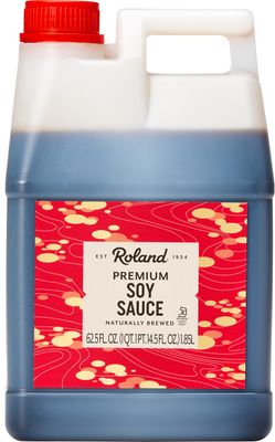 Roland Foods Premium Soy Sauce, Naturally Brewed, 62.5 Ounce Bottle, Pack of 1
