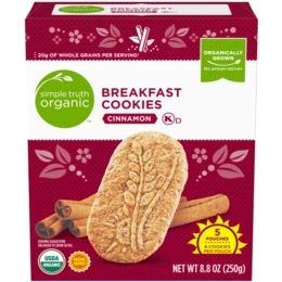 Simple Truth Organic Cinnamon Breakfast Cookies 5 ct 1.76 oz Pack of 2