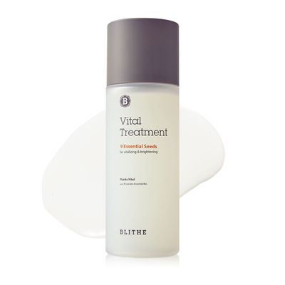 Blithe Vital Treatment 9 Essential Seeds Niacinamide Toner - Korean Skin Essence for Face, Clarifying Oily Skin Vitalizing &amp; Dark Spots 5 Fl Oz