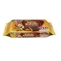 Keebler Fudge Shoppe Deluxe Grahams Fudge Covered Crackers 12.5 Oz Pack of 4