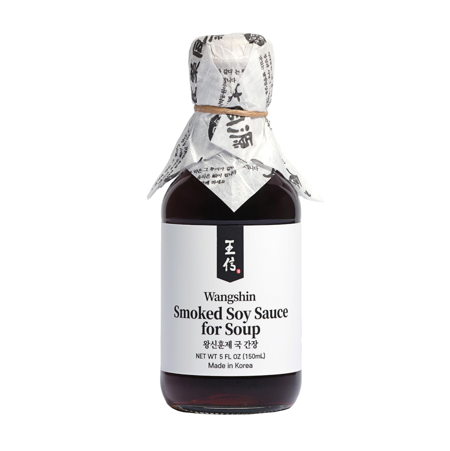 Wangshin Premium Smoked Soy Sauce for Soup 5fl oz - Authentic Korean Soy Sauce with Rich Umami Flavor. Perfect for Adding Depth to Soups, Stews &amp; Broths