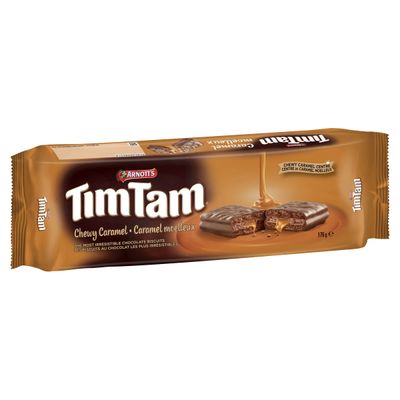Arnotts Tim Tam Chewy Caramel Chocolate Biscuits - 175g 6.2oz - Classic Australian Treat