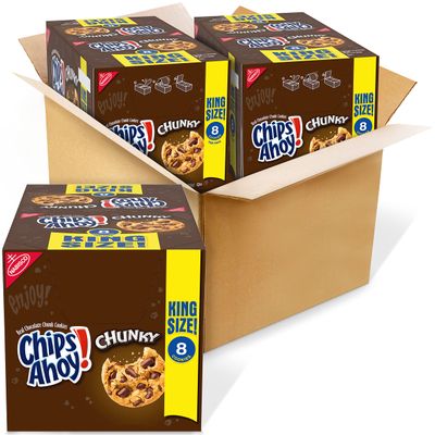 Chips Ahoy! Chunky Chocolate Chip Cookies - Snack Packs, 33.28 oz Pack of 2