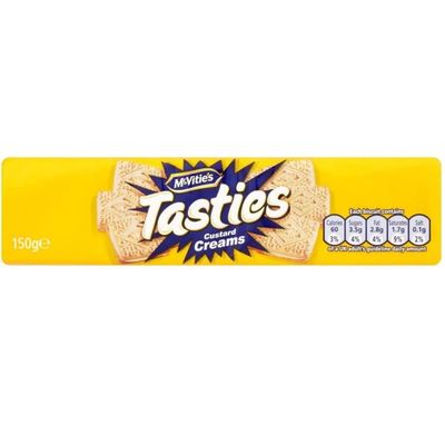 Mcvities Tasties Custard Creams 150G Pack of 12