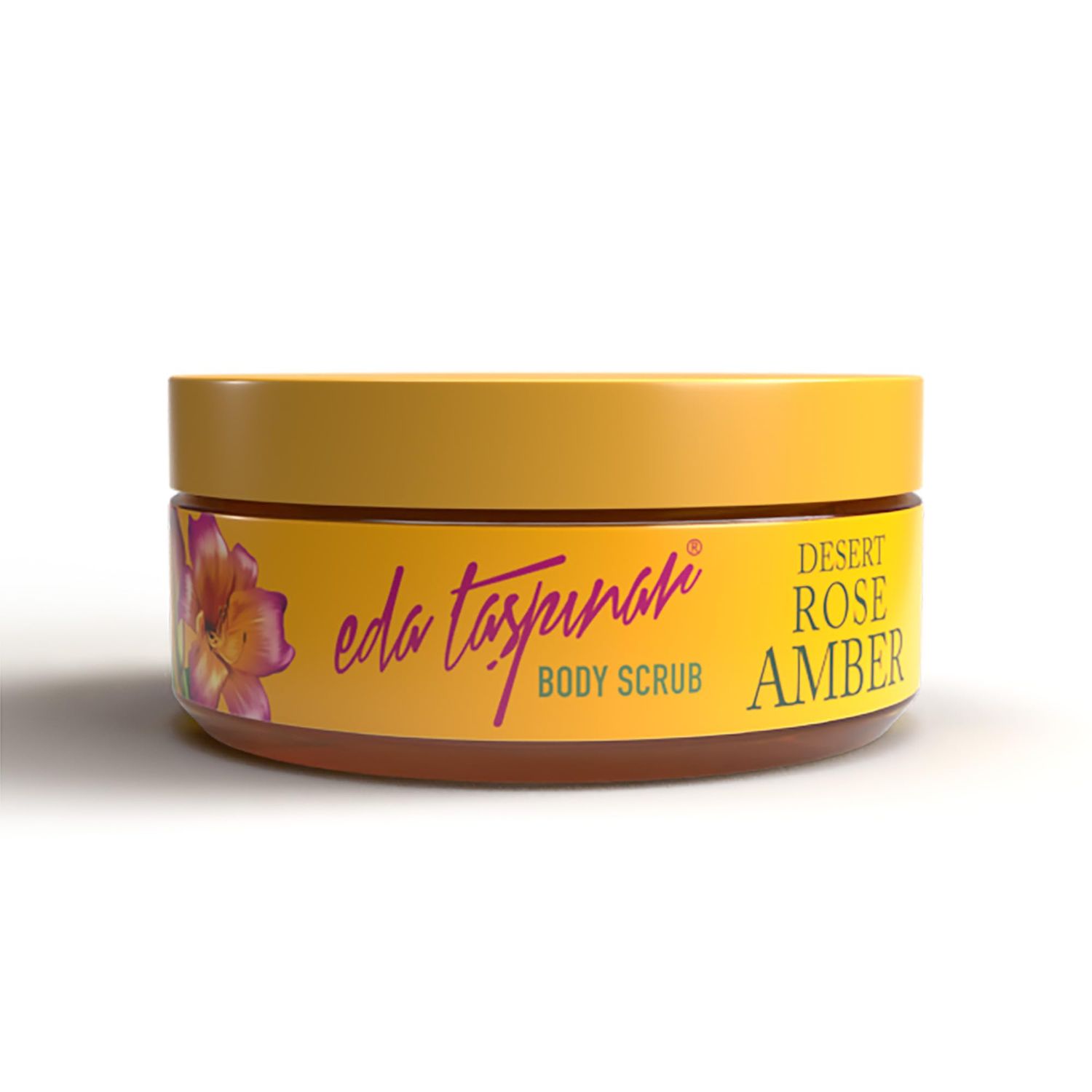 Eda Taspinar Desert Rose Amber Body Polish Scrub For Silky Smooth Skin, Mystical Amber Scent, Moisturizing and Exfoliating, Silky Touch Skin Care Series, All Eyes on You! 200 ml6.8 fl oz 1 Pack