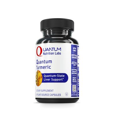 Quantum Nutrition Labs Turmeric - Turmeric Capsules, Turmeric Curcumin Supplement, Liver Support, 500 mg of Curcuma Per Capsule - 60 Vegetarian Capsules