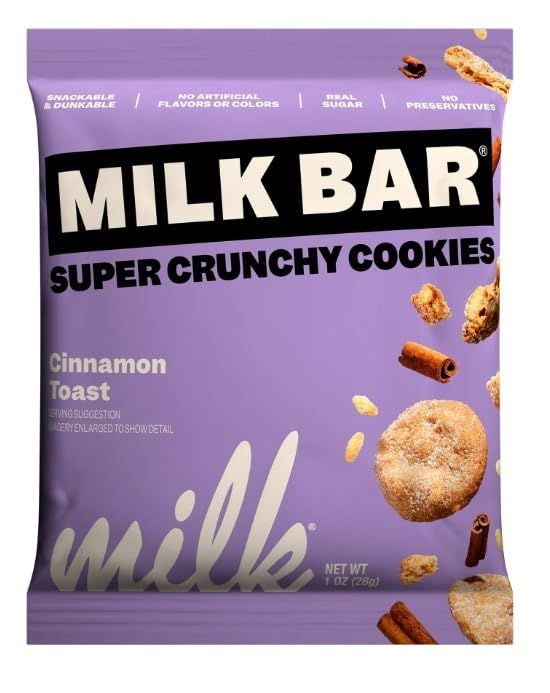 Milk Bar Super Crunchie Cookies, Cinnamon Toast, Peanut-Free, 12 Packs