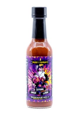 Freaky Ferments Hot Sauce Ginger Cayenne Lemon