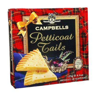 Campbells Shortbread Scottish Cookies All Butter Biscuits from Scotland Petticoat Tails Shaped Perfect British Cookies for Wedding, Anniversary &amp; Christmas Gift 4.41 Oz Pack of 3