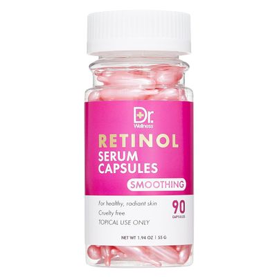 Dr. Wellness Retinol Serum Capsules - Smoothing Formula 90 Capsules Promote Healthy, Radiant Skin Reduce Fine Lines