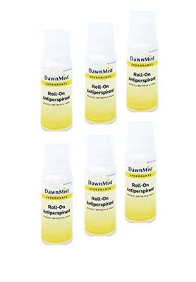 Bulk Buy: Lot of 6 Travel Size 1.5 oz Dawn Mist Deodorants Roll-On Antiperspirant