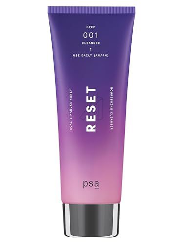 PURPOSEFUL SKINCARE PSA - RESET Acai Manuka Honey Nourishing Cleanser Acai Pomegranate Extract, Manuka Honey UMF 17, Yogurt, Grapeseed Oil Suitable for All Skin Types 100 mL 3.4 oz