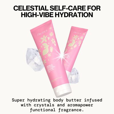 Pacifica Vanilla Crystal Body Butter Lotion - Super Hydrating Moisturizer for Dry Skin, Rich Shea Butter &amp; Vitamin E Formula, Vegan, Cruelty-Free, Clean Beauty, Vanilla Scent, 6 oz