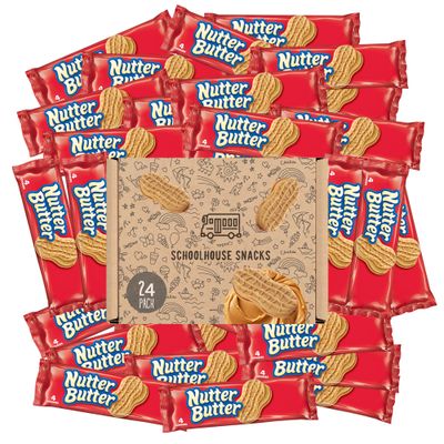 Nutter Butter Cookies - Classic Peanut Butter Sandwich Cookies, Nutter Butter Cookies Individual Packs for Snack Lovers, Delicious Crunchy Nutter Butter Perfect for Sharing bundled by Schoolhouse S...