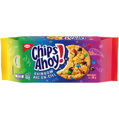 Christie Chips Ahoy Rainbow Chocolate Chip Cookies, 258g9.1oz Imported from Canada