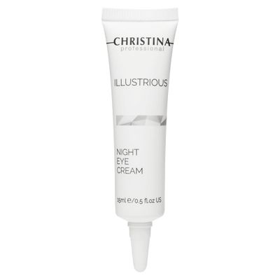 -CHRISTINA- Illustrious Night Eye Cream with Retinol and Vitamin C Under Eye Cream Revitalizes, Brightens, Nourishes the Skin Night Cream for All Skin Types 15ml