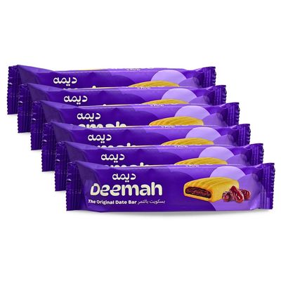 Deemah Biscuit Filled With Date Fruit Cookies Roll Crispy Snacks Baked Batches Bakery Delicious Sweet Kids Adults Vegan Kosher Halal 6 Bars 15.87 oz 450 gm ?????? ???? ??????