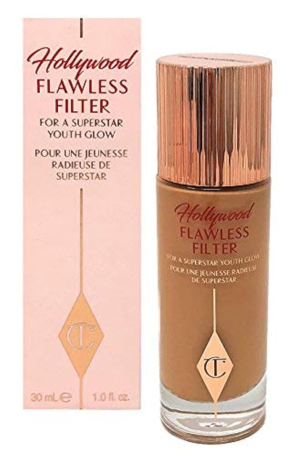 Charlotte Tilbury Hollywood Flawless Filter Face Foundation Primer &amp; Highlight - 1 oz Full Size Shade 6 Shade 6