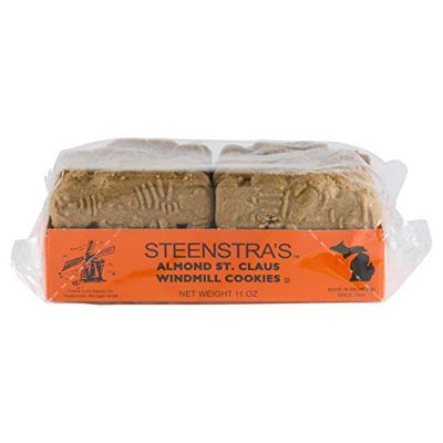 Steenstra&#39;s Almond Windmill Cookies St. Claus Cookies, 11-Ounce Pack of 3
