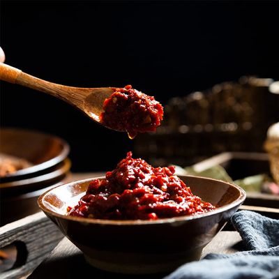 SXET Broad Bean Paste, Sichuan Pixian Hong You Doubanjiang, Dou Ban Jiang with Red Chili Oil, Chili Broad Bean Sauce for Seasoning ????? 17.6oz500g pack of 1, 1.0 Ounce