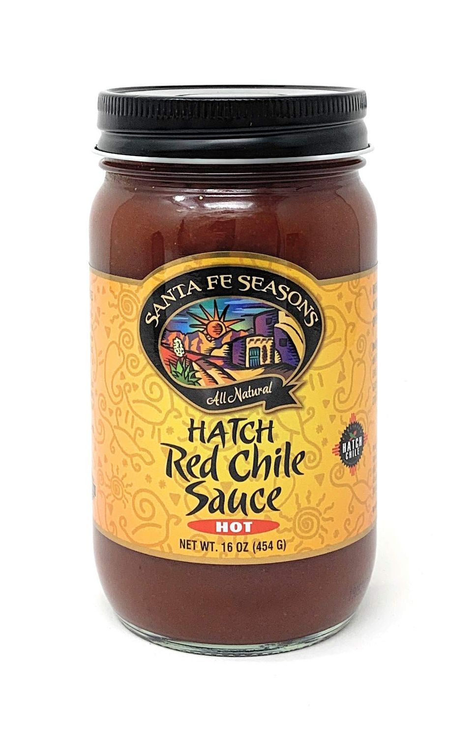 Santa Fe Seasons Hatch Red Chile Sauce Hot 16 Ounce