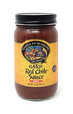 Santa Fe Seasons Hatch Red Chile Sauce Hot 16 Ounce