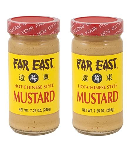 Hot Chinese Mustard - Two 7.25 Ounce Jars of Chinese Hot Mustard