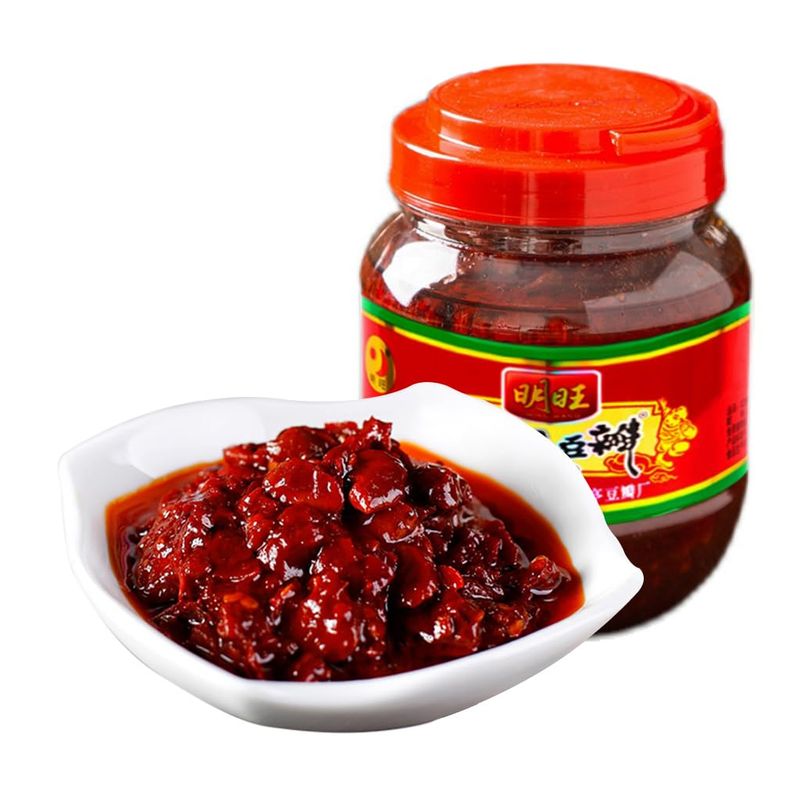 SXET Broad Bean Paste, Sichuan Pixian Hong You Doubanjiang, Dou Ban Jiang with Red Chili Oil, Chili Broad Bean Sauce for Seasoning ????? 17.6oz500g pack of 1, 1.0 Ounce