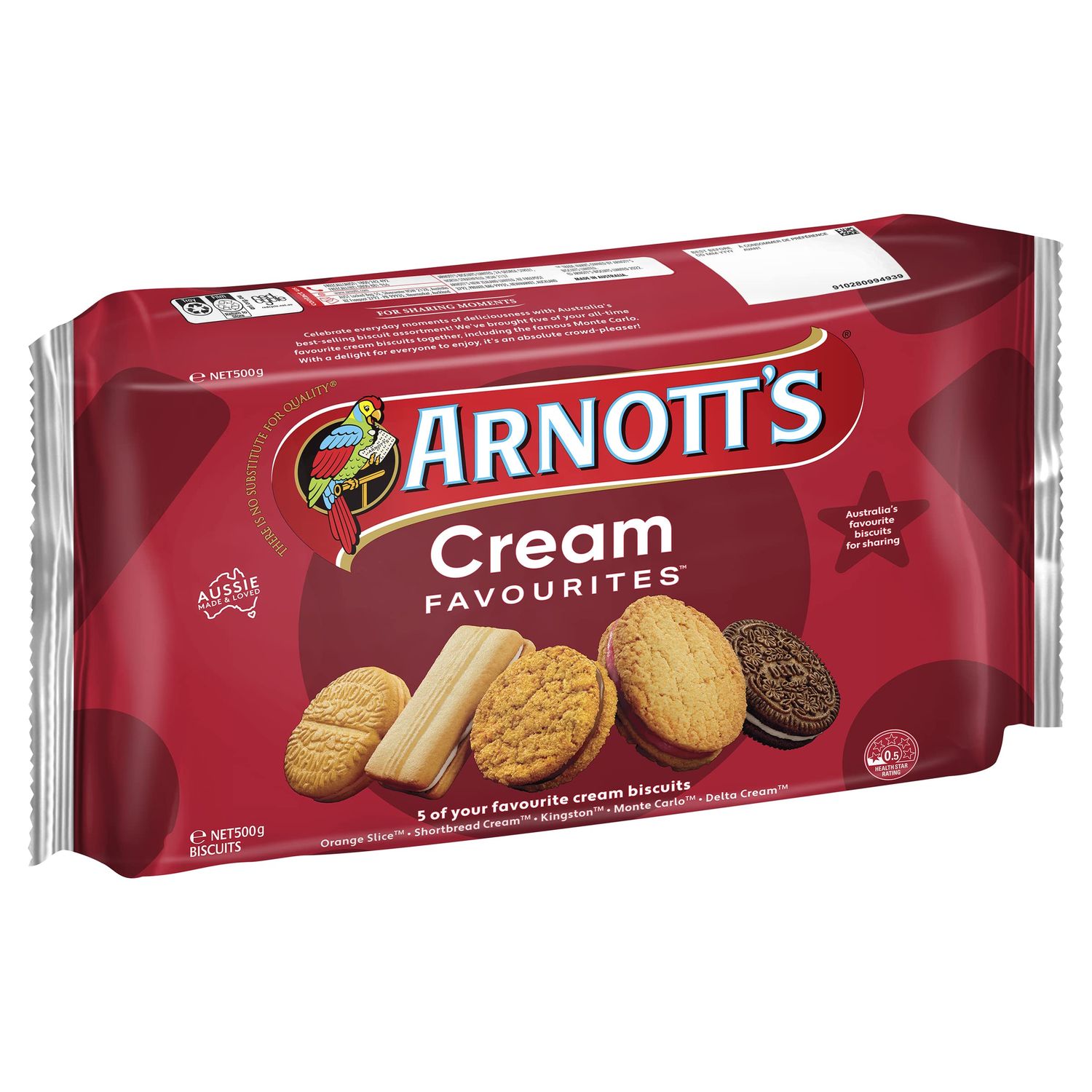 Arnott&#39;s Assorted Cream Biscuits 500g