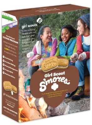 Generic Girl Scout Cookies S&#39;mores - Graham Sandwich Cookies with Chocolate and Marshmallow filling Single Box