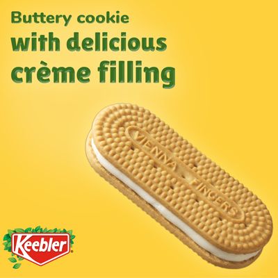Keebler Vienna Fingers, Sandwich Cookies with Creme Filling, Family Size 16.3 oz