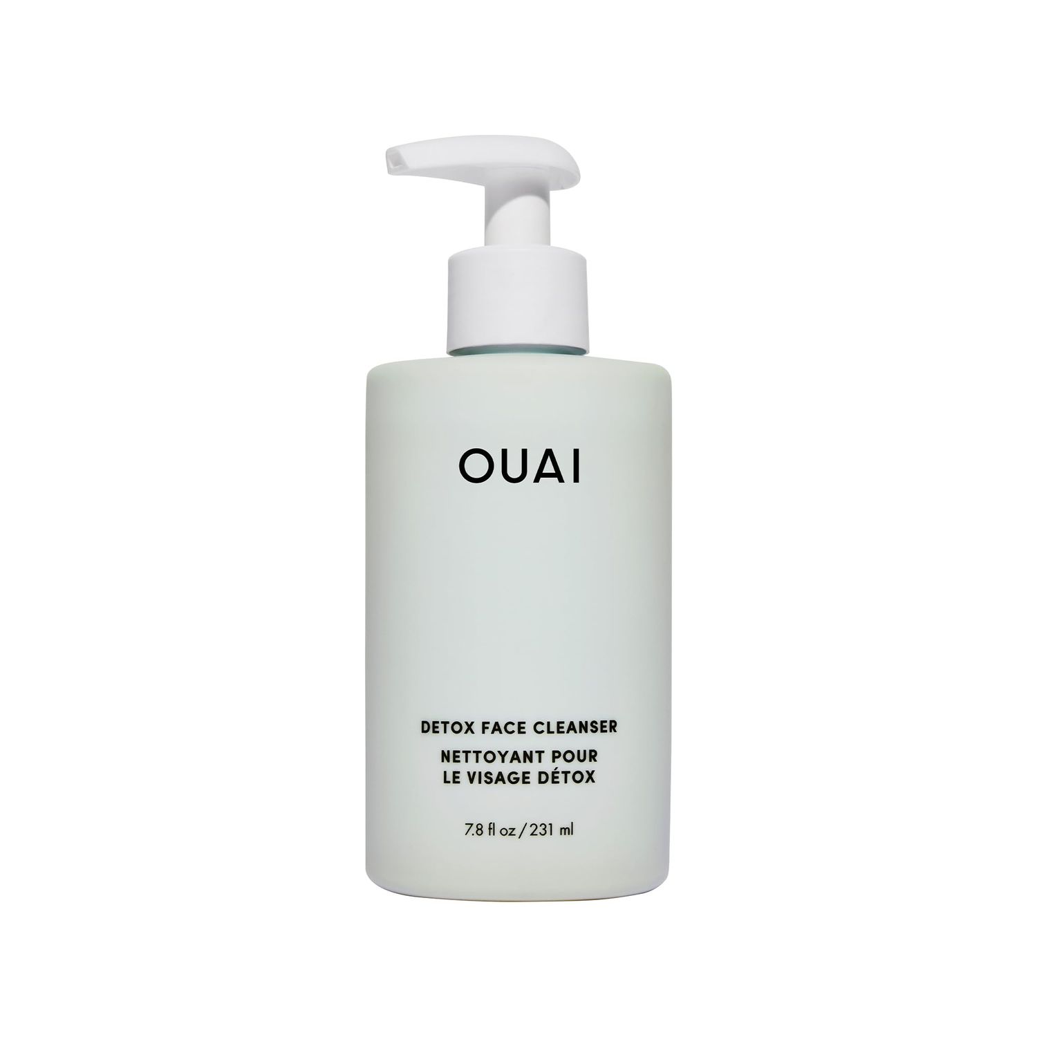OUAI Detox Facial Cleanser - Deep Cleansing Face Wash with Glycolic Acid, Niacinamide &amp; PHA - Removes Sweat, Dirt &amp; Oil Without Drying - Gentle Face Cleanser for Post-Workout 7.8 Fl Oz