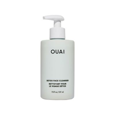 OUAI Detox Facial Cleanser - Deep Cleansing Face Wash with Glycolic Acid, Niacinamide &amp; PHA - Removes Sweat, Dirt &amp; Oil Without Drying - Gentle Face Cleanser for Post-Workout 7.8 Fl Oz