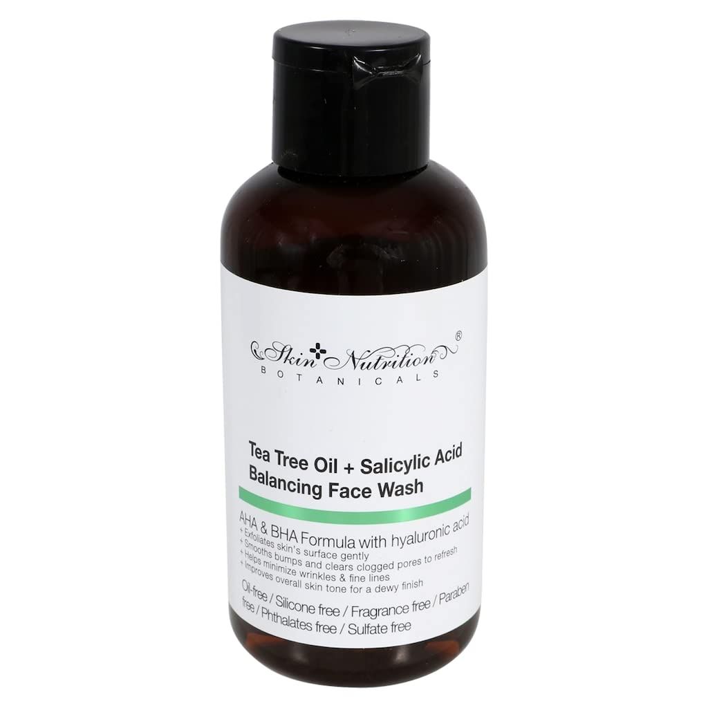 Skin Nutrition Botanicals Tea Tree Oil &amp; Salicylic Acid Balancing Face Wash, 1 oz.